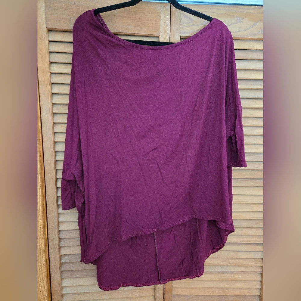 Women's Purple Off The Shoulder Top